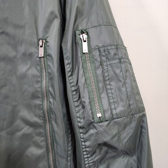 Jordan Craig Legacy edition quilted lined bomber jacket army green men's size L - Picture 4 of 14